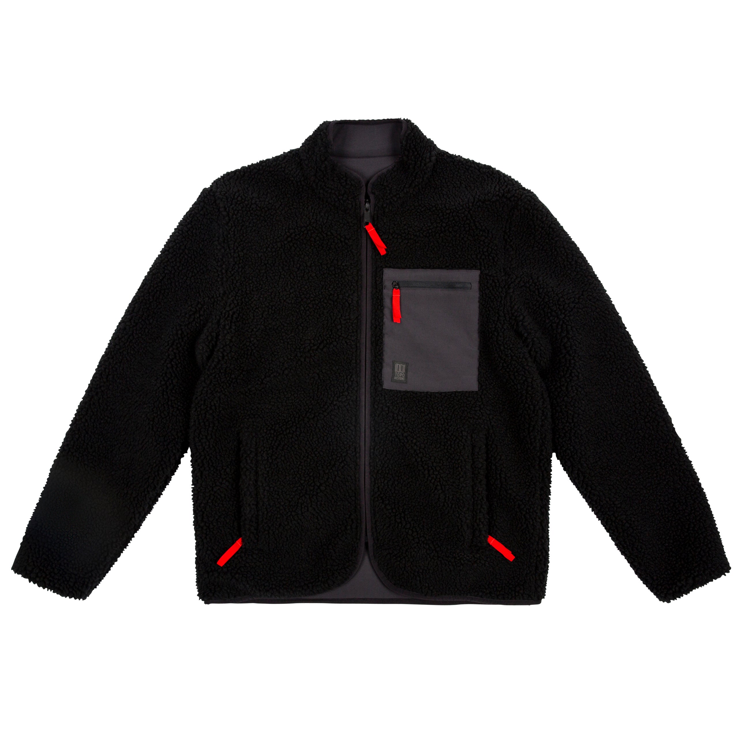 Designer sherpa jacket top
