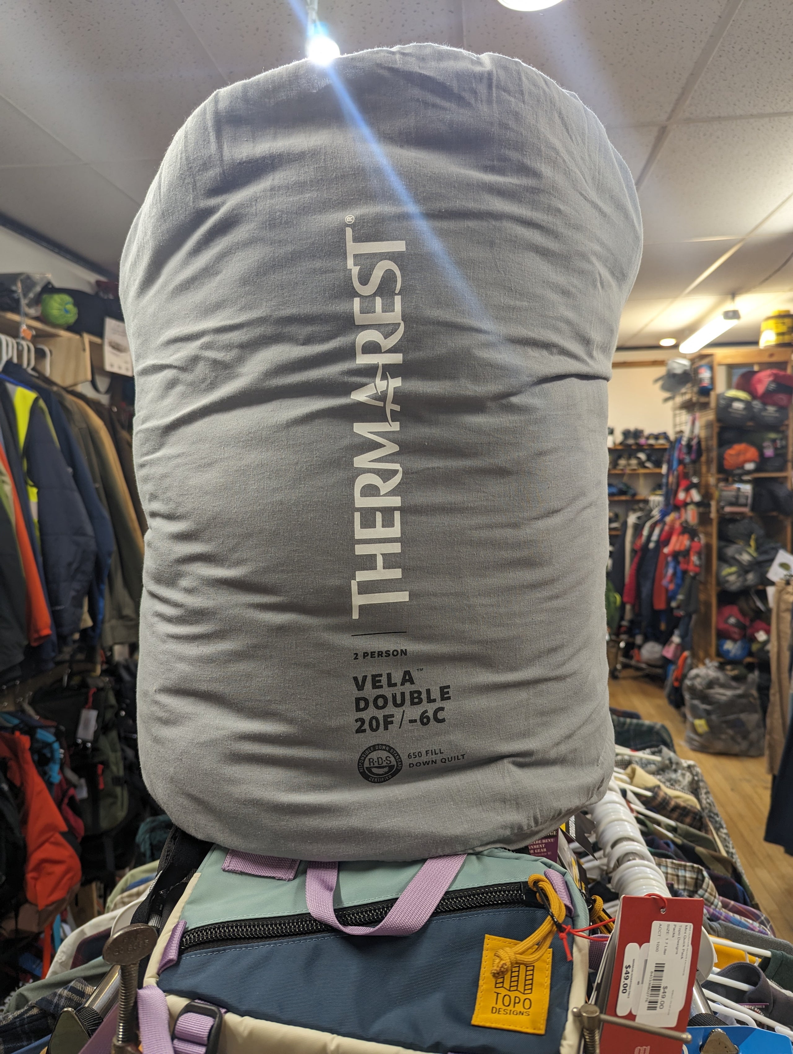 Vela Double Quilt 20F by Thermarest MKE Outdoor Indoor Exchange